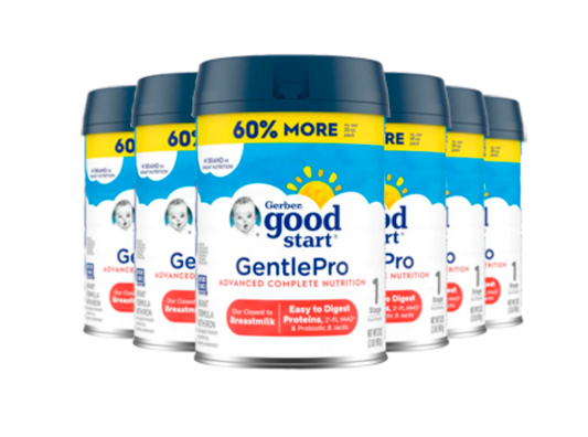 Gerber Good Start GentlePro, Baby Formula Stage 1- 32 Ounces Pack of 6