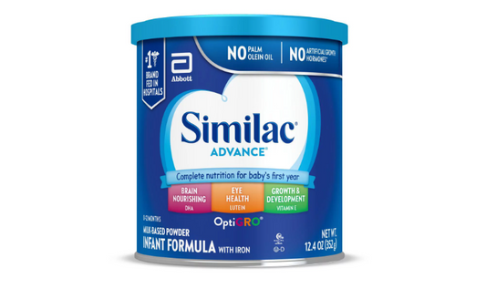 Similac® Advance®* Powder Baby Formula with Iron, DHA, Lutein, 12.4-oz Can