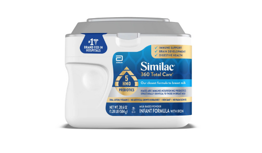 Similac 360 Total Care Infant Formula Powder, 20.6-oz Tub