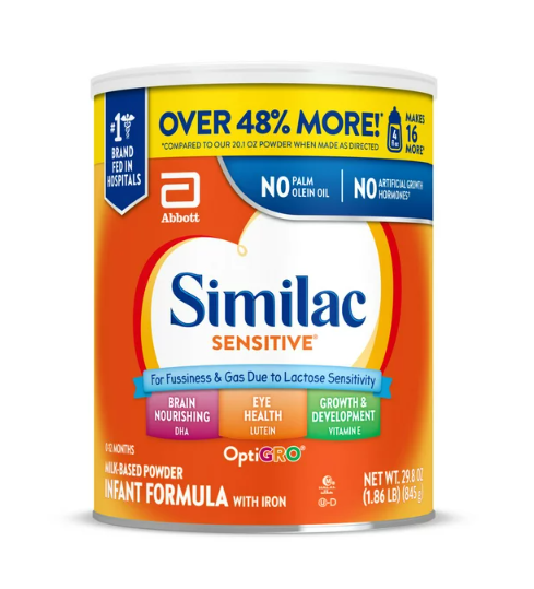 Similac Sensitive Powder Baby Formula, 29.8 oz