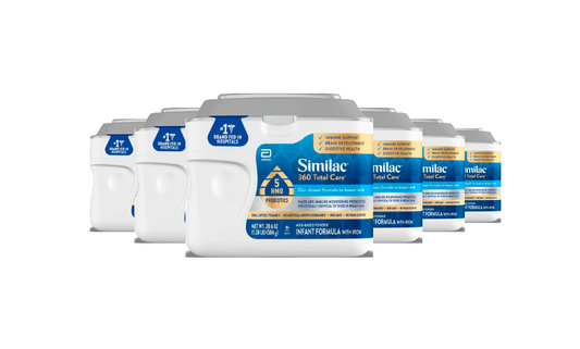 Similac 360 Total Care Infant Formula Powder, 20.6-oz Tub Pack of 6