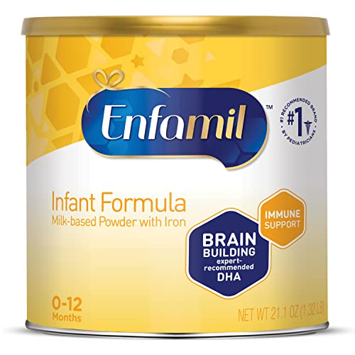 Enfamil Infant Formula, Milk-based Baby Formula with Iron, Omega-3 DHA & Choline, Powder Can, 21.1 Oz