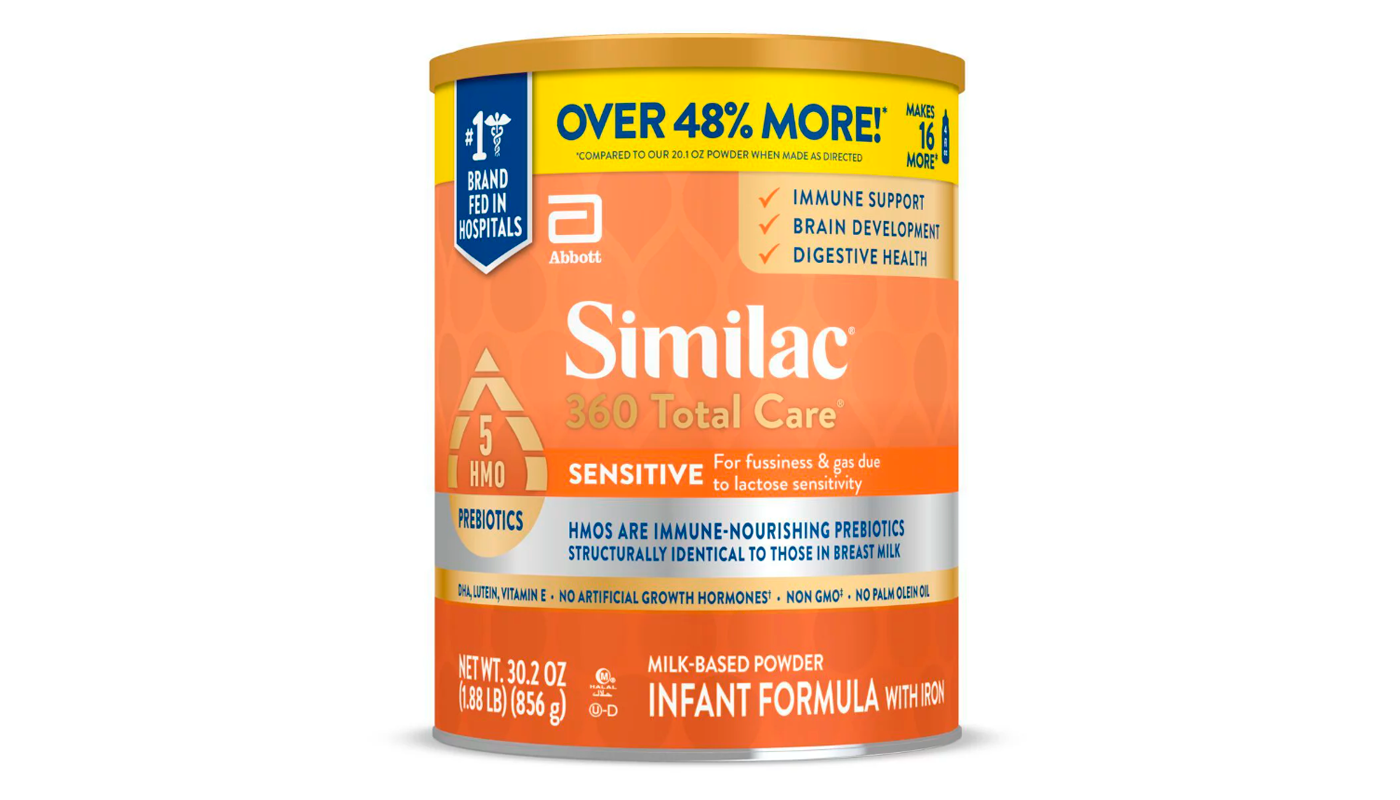 Similac 360 Total Care Sensitive Infant Formula Powder, 30.2-oz Can