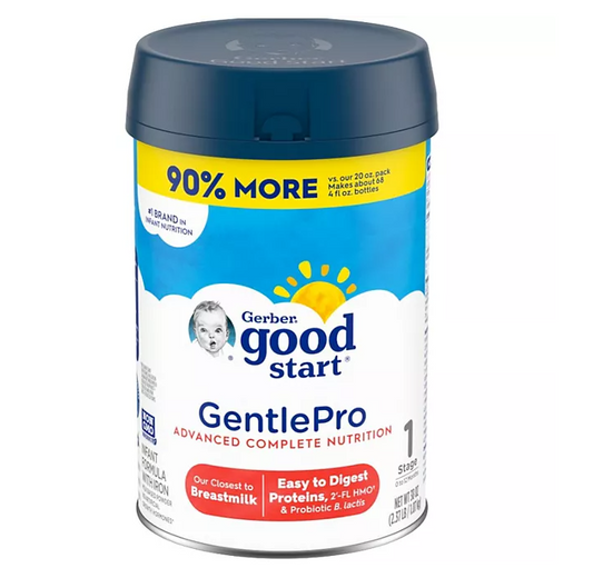 Gerber Good Start GentlePro, Baby Formula Stage 1- 38 Ounces