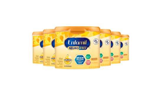 Enfamil NeuroPro Baby Formula, Triple Prebiotic Immune Blend with 2'FL HMO & Expert Recommended Omega-3 DHA, Inspired by Breast Milk, Non-GMO, Reusable Tub, 20.7 Oz Pack of 6
