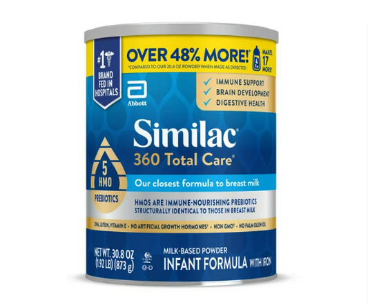 Similac 360 Total Care Infant Formula Powder, 30.8-oz Can