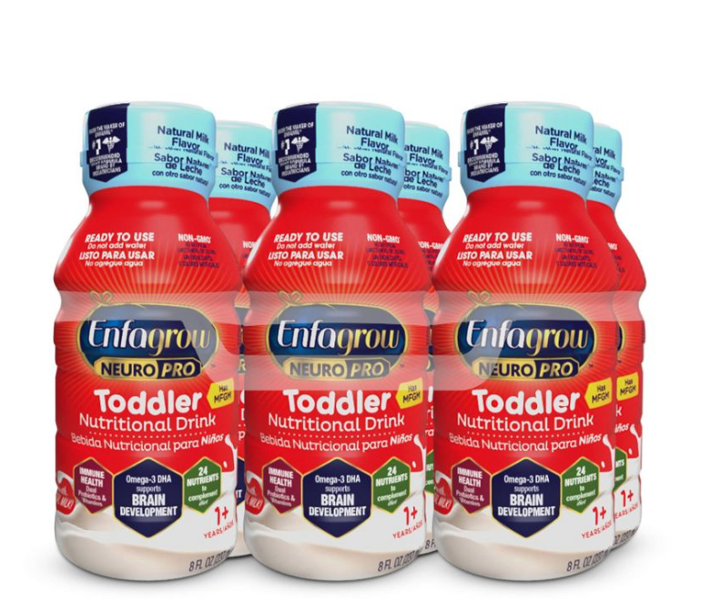 Enfamil Enfagrow NeuroPro Non-GMO Ready to Feed Toddler Formula Bottles - 8 fl oz  (12 bottles)