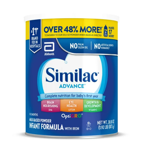 Similac Advance Infant Formula with Iron Powder - 30.8oz