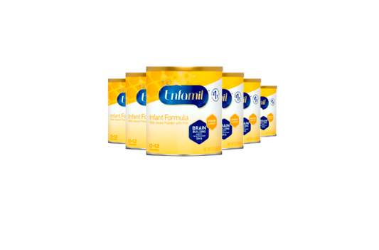 Enfamil Infant Formula, Milk-based Baby Formula with Iron, Omega-3 DHA & Choline, Powder Can, 12.5 Oz -Pack of 6