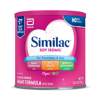 Similiac Soy Isomil Infant Formula with Iron, Powder, 12.4 oz