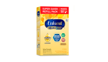 Enfamil NeuroPro Baby Formula, Triple Prebiotic Immune Blend with 2'FL HMO & Expert Recommended Omega-3 DHA, Inspired by Breast Milk, Non-GMO, Refill Box, 31.4 Oz